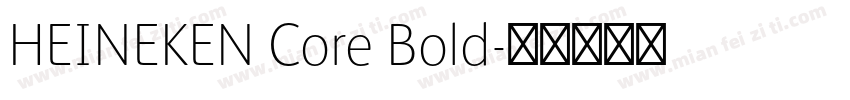 HEINEKEN Core Bold字体转换
